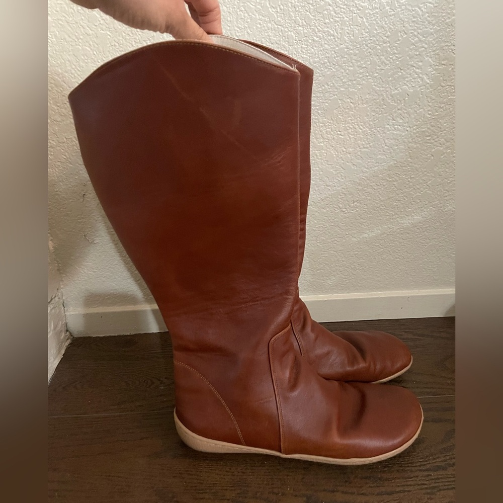 Aintap Barefoot Brown Leather Boots